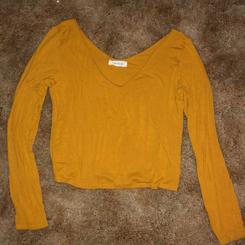 Long sleeve crop top
